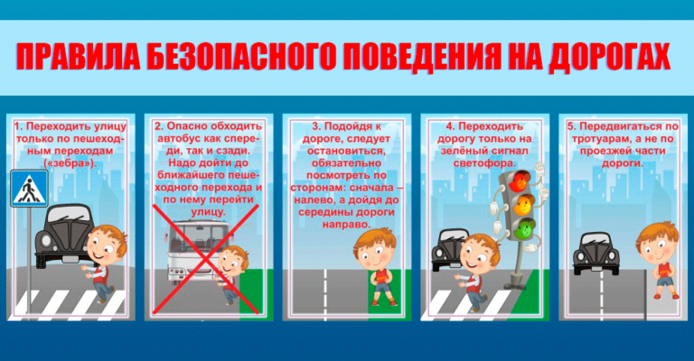 Правила безопасного поведения на дорогах